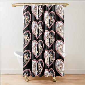 Chobits Anime Chii Lace Trim Heart Shower Curtain