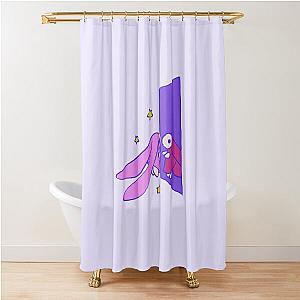 I draw Chobits anata atashi reflection a city with no people pink pastel Shower Curtain