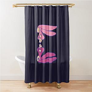 I draw Chobits and reflection a city with no people pink pastel rabbits Shower Curtain