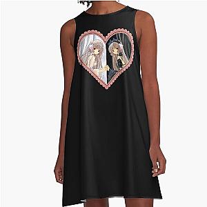 Chobits Anime Chii Lace Trim Heart A-Line Dress