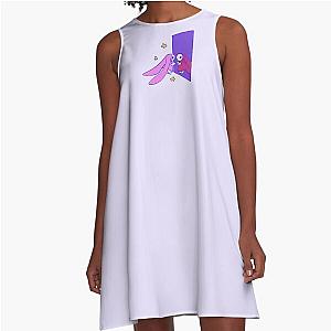 I draw Chobits Anata reflection a city with no people pink pastel rabbits A-Line Dress