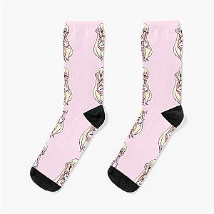 I draw pink pastel chibi chobotssocks