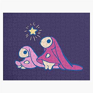 I draw Chobits with city no people pink pastel star Jigsaw Puzzle