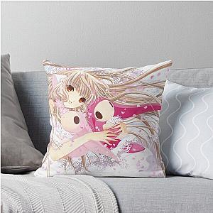 Pink Chii Throw Pillow