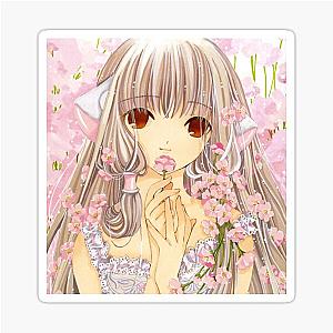 Chobits Pink Flowers Sticker