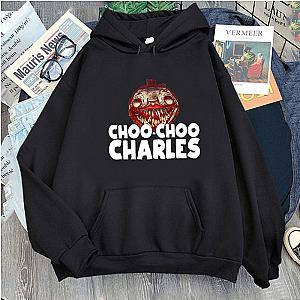 Choo Choo Charles Monster Face Print Hoodie