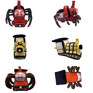 22cm Red Yellow Choo-Choo Charles Set 3pcs Horror Game Spider Train Plush