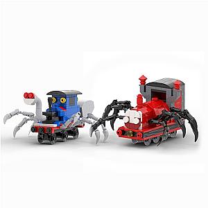 Choo-Choo Charles Red Train and Blue Thomas EXE Building Blocks Set With 465PCS