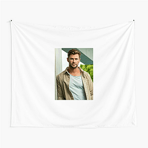Chris Hemsworth Cinematic Power Chris Hemsworth Tapestries