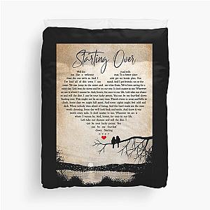 Starting Over Lyrics Chris Stapleton - Couple Bird Sunset Duvet Cover