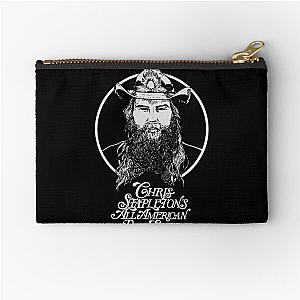 Chris Stapleton ( white ) Zipper Pouch