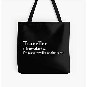 Chris Stapleton Aesthetic Quote Country Lyrics Black All Over Print Tote Bag