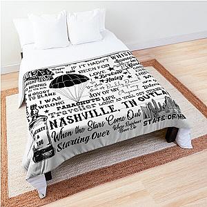 Chris Stapleton Song Titles, Collage, Word Art Comforter