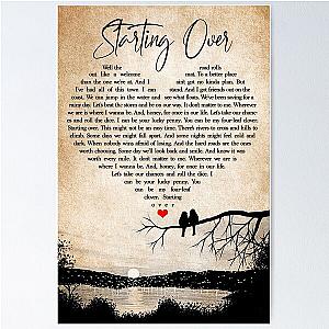 Starting Over Lyrics Chris Stapleton - Couple Bird Sunset Poster