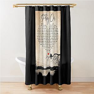 Starting Over Lyrics Chris Stapleton - Couple Bird Sunset Shower Curtain