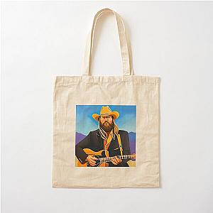 Chris Stapleton Portrait  Cotton Tote Bag