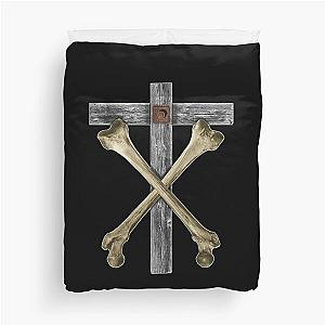 Christian Death Cross and Bones Duvet Cover