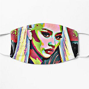 Christina Aguilera pop art portrait Flat Mask