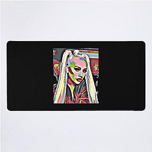 Christina Aguilera pop art portrait Desk Mat