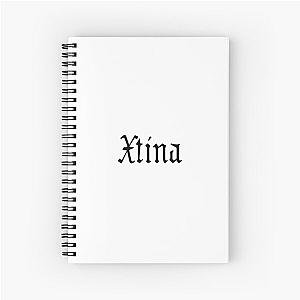 Christina Aguilera - Xtina Tattoo Design Spiral Notebook