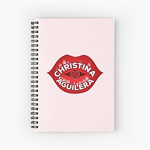 christina aguilera Spiral Notebook