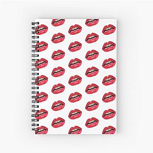 Bionic Red Lips - Christina Aguilera Spiral Notebook