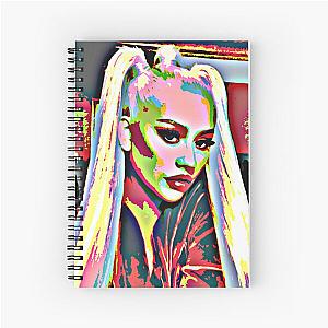 Christina Aguilera pop art portrait Spiral Notebook