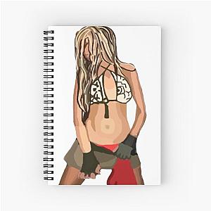 Christina Aguilera Dirrty artwork Spiral Notebook