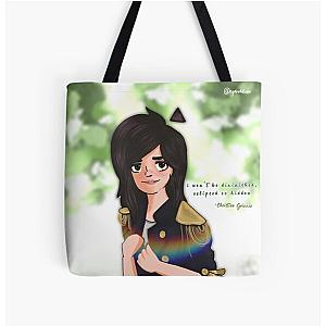 Christina Grimmie - "Invisible" lyrics Fanart All Over Print Tote Bag