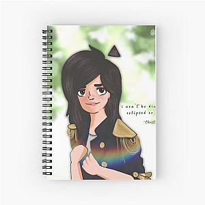 Christina Grimmie - "Invisible" lyrics Fanart Spiral Notebook