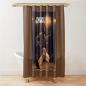 Chuck Berry playing on the guitar vintage  Shower Curtain