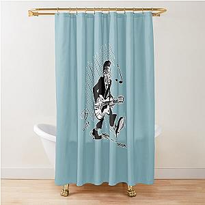 Chuck Berry caricature  Shower Curtain