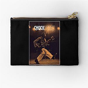 Chuck Berry playing on the guitar vintage  Zipper Pouch