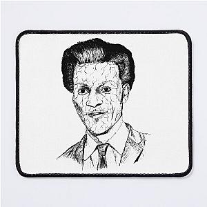 Poor Chuck Berry Black Portrait Pen Drawing Transparent Mouse Pad