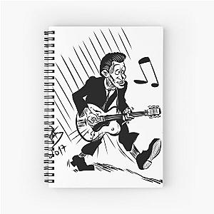 Chuck Berry caricature Spiral Notebook