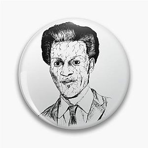 Poor Chuck Berry Black Portrait Pen Drawing Transparent Pin