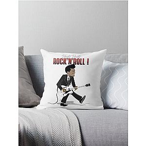 Chuck Berry Caricature Throw Pillow