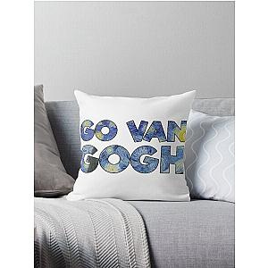 Van Gogh Go Johnny Go Chuck Berry Joke Funny Wordplay Throw Pillow