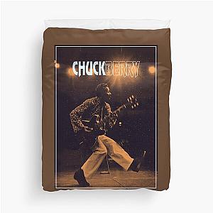 Chuck Berry playing on the guitar vintage  Duvet Cover