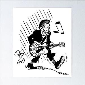 Chuck Berry caricature Poster