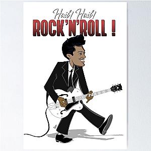 Chuck Berry Caricature Poster