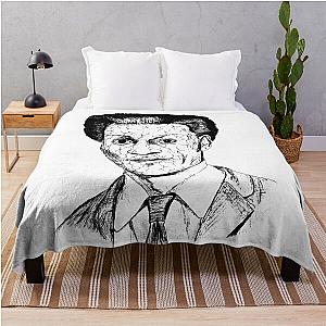 Poor Chuck Berry Black Portrait Pen Drawing Transparent Throw Blanket