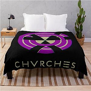 Silhouette of Samuraidrugstore Chvrches Throw Blanket