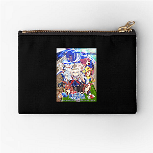 Gray Never Slows Cinderella Gray Zipper Pouches