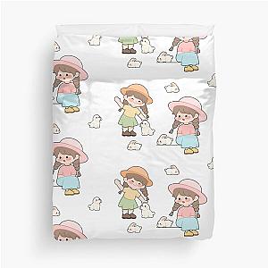 kawaii sticker pack bunny sanrio pochacco miffy cinnamoroll Duvet Cover