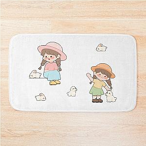 kawaii sticker pack bunny sanrio pochacco miffy cinnamoroll Bath Mat