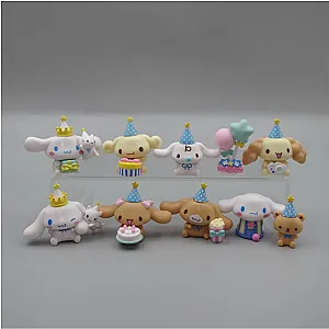 Cinnamoroll Birthday Cake Decoration Sanrio Cartoon Dogs Figure Toys