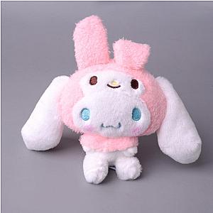 Cinnamoroll Plush My Melody Kuromi Purin Head Keychain