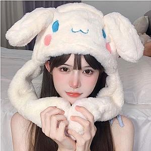 Cinnamoroll Plush Keep Warm Bunny Hat