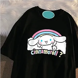 Cinnamoroll Cartoon White Dog Short Sleeved T-shirt
